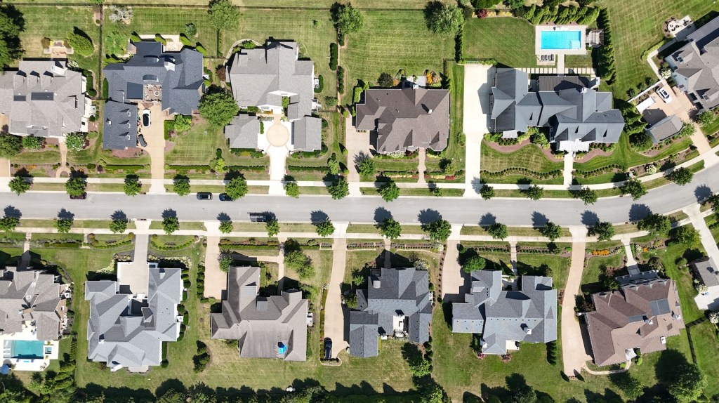 neighboring houses on a street