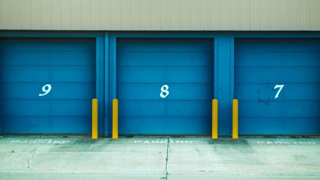 numbered storage units