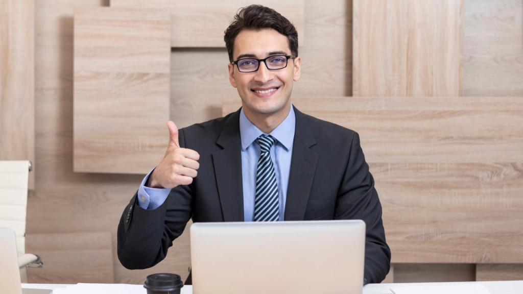man giving thumbs up