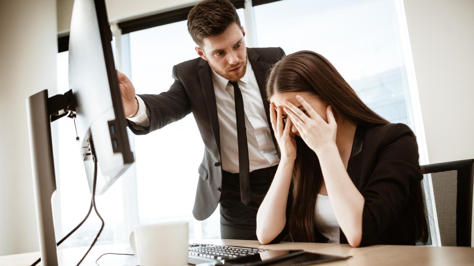 She Gave Her Standard Two Weeks Notice—Then Her Boss Tried to Guilt Her Into Staying boss yelling at a worker