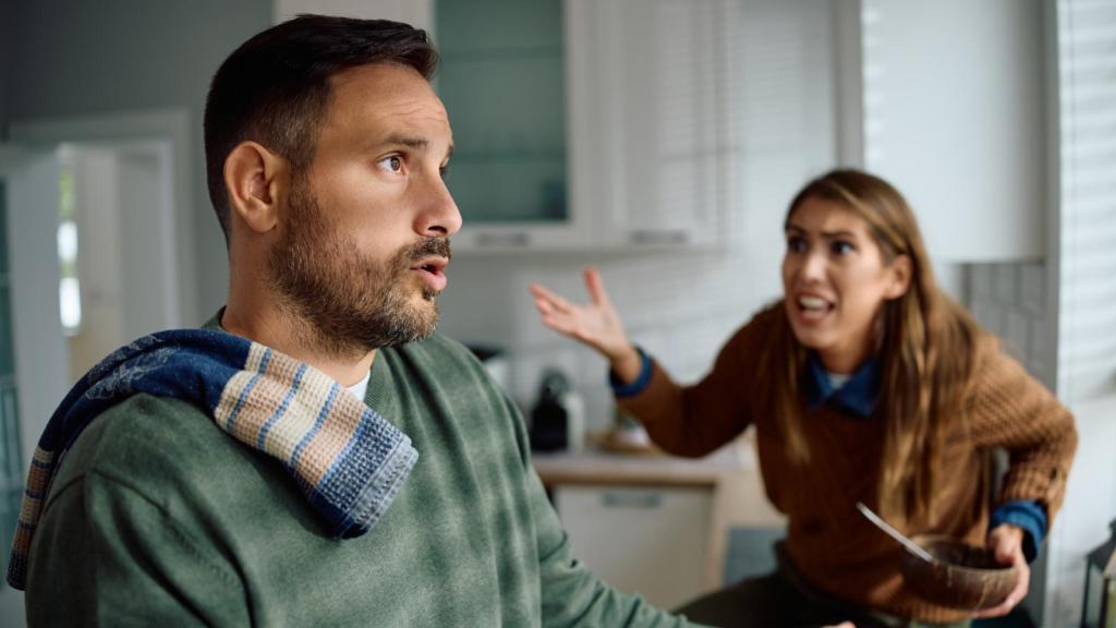 man arguing with his wife
