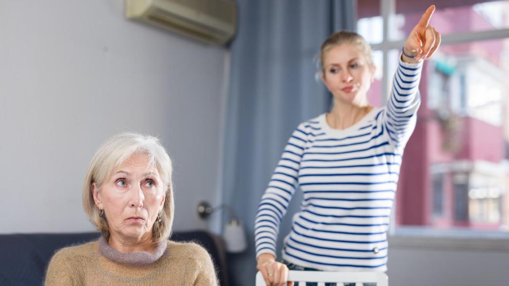 woman arguing with older woman