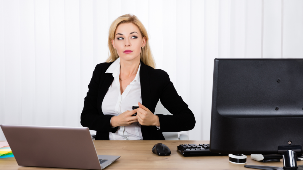 office worker stealing supplies