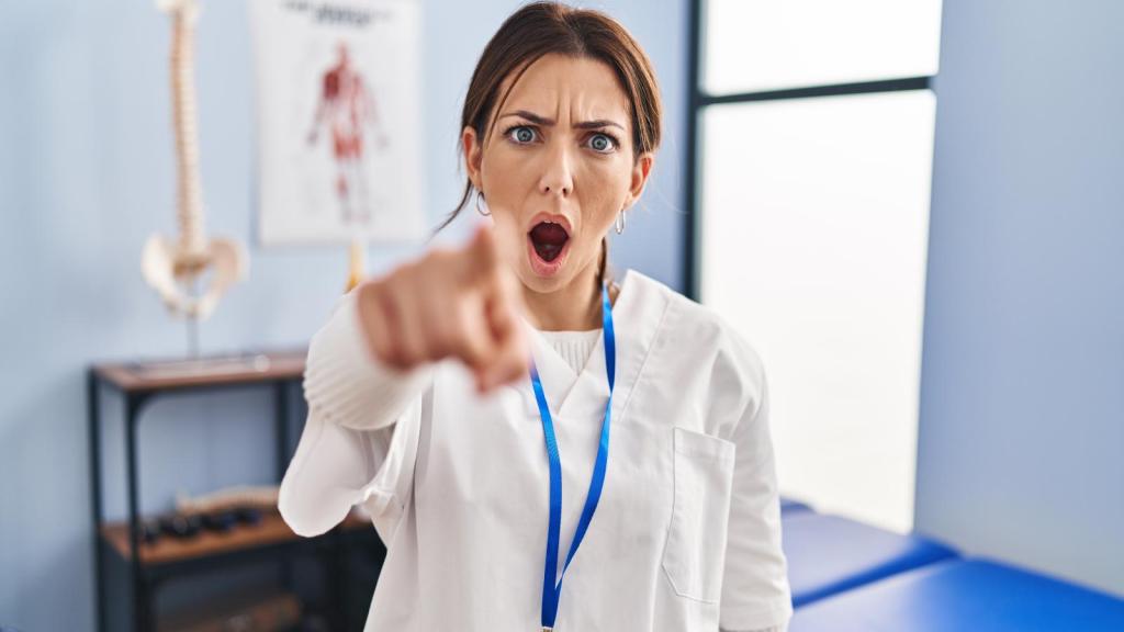 woman pointing her finger