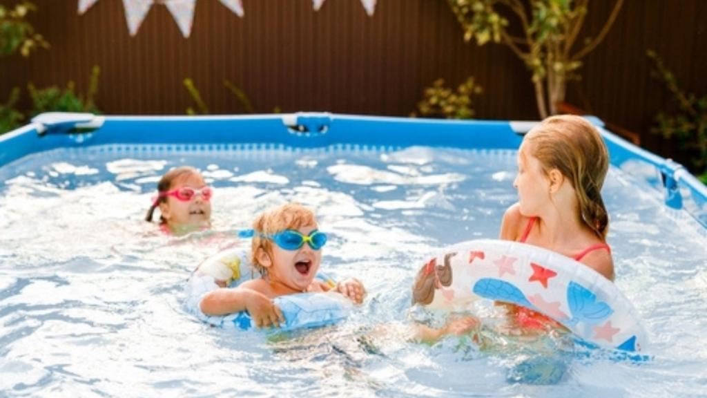 Kids in a small pool