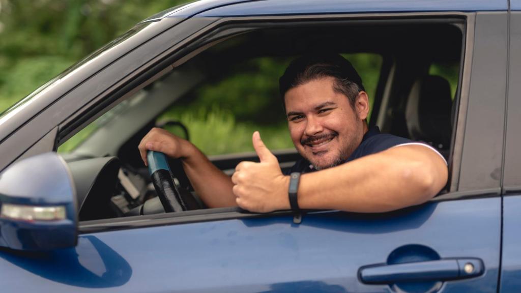 man giving a thumbs up