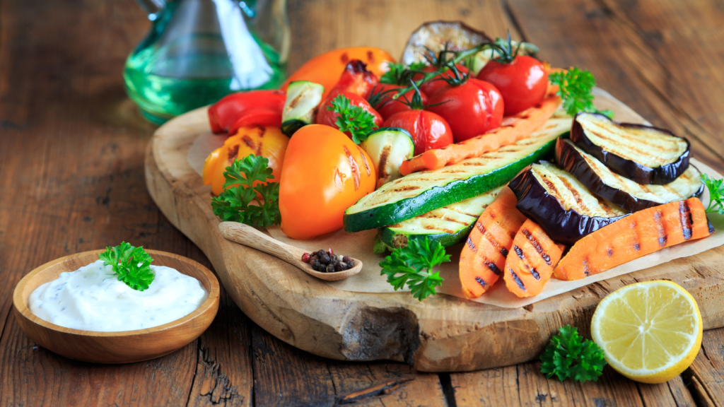 vegan food at barbecue