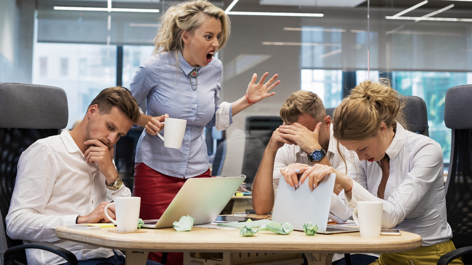 His Boss Once Blocked Him From Taking A Professional Exam — He Never Forgot It, And Made Sure Future Employees Knew The Risk Angry woman boss yelling