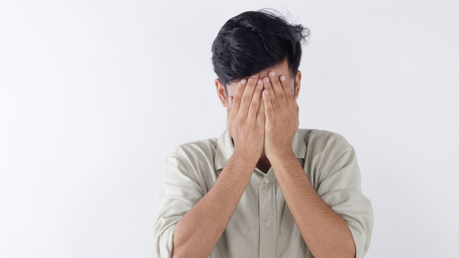 An upset man