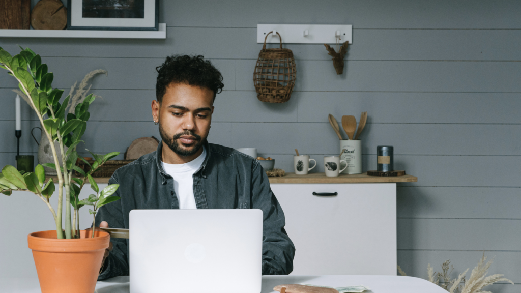 He Refused To Share Credit For A Project He Built Alone — Especially When A Coworker Tried To Jump In At Presentation Time Man working on his computer at home