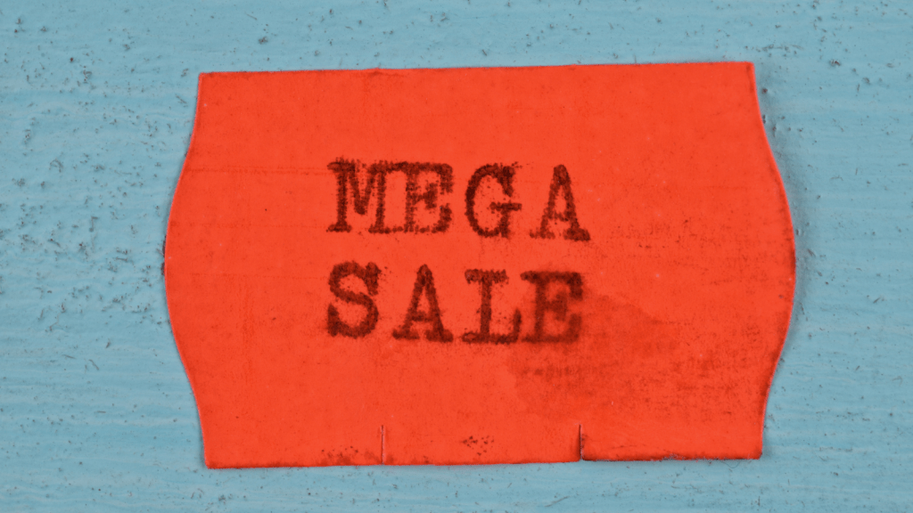 He Demanded a 40% Black Friday Discount in Mid July—Then Insisted the Store Honor Print Ad Customer Expectations Mega sale written on red tag