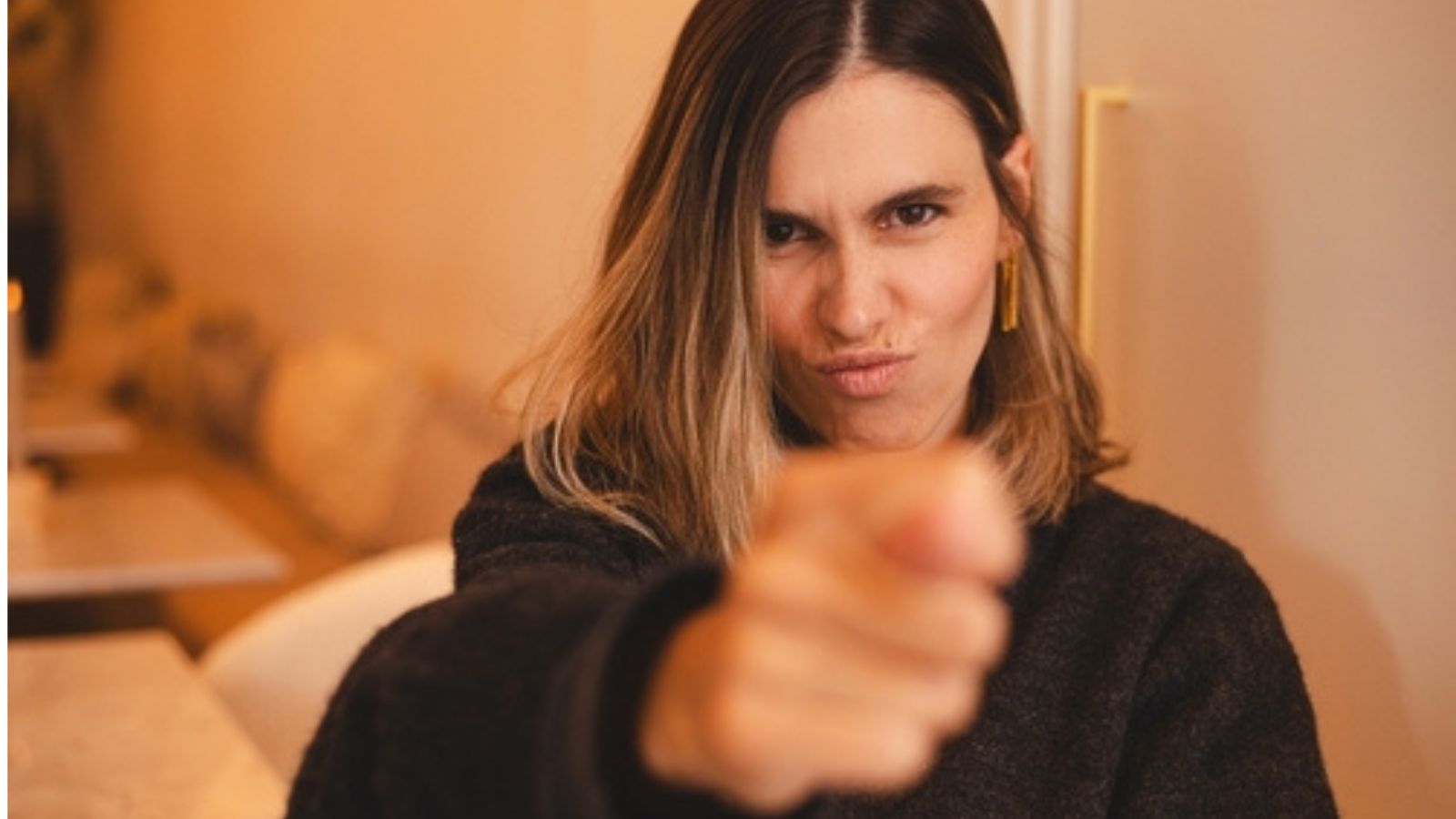 Her Sister Wouldnt Let Her Grow Up — So She Spent Months Trying to Get Her Fired and Take Her Down Woman pointing