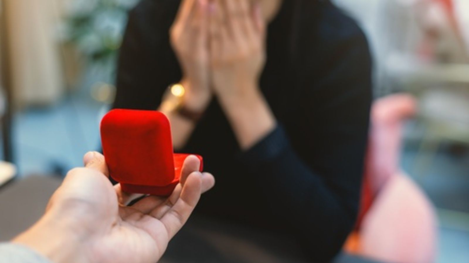 Woman getting a ring