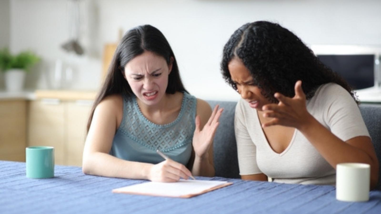 Roommates arguing
