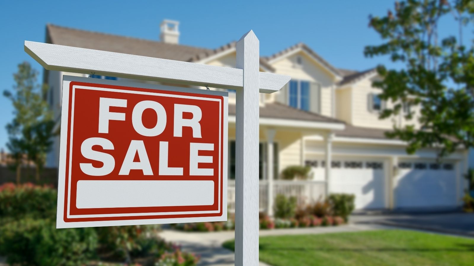 Homeowner Is Furious at His New Neighbor—So He Cuts Off Their Access to the Shared Septic Tank and Water for sale sign in front of a house