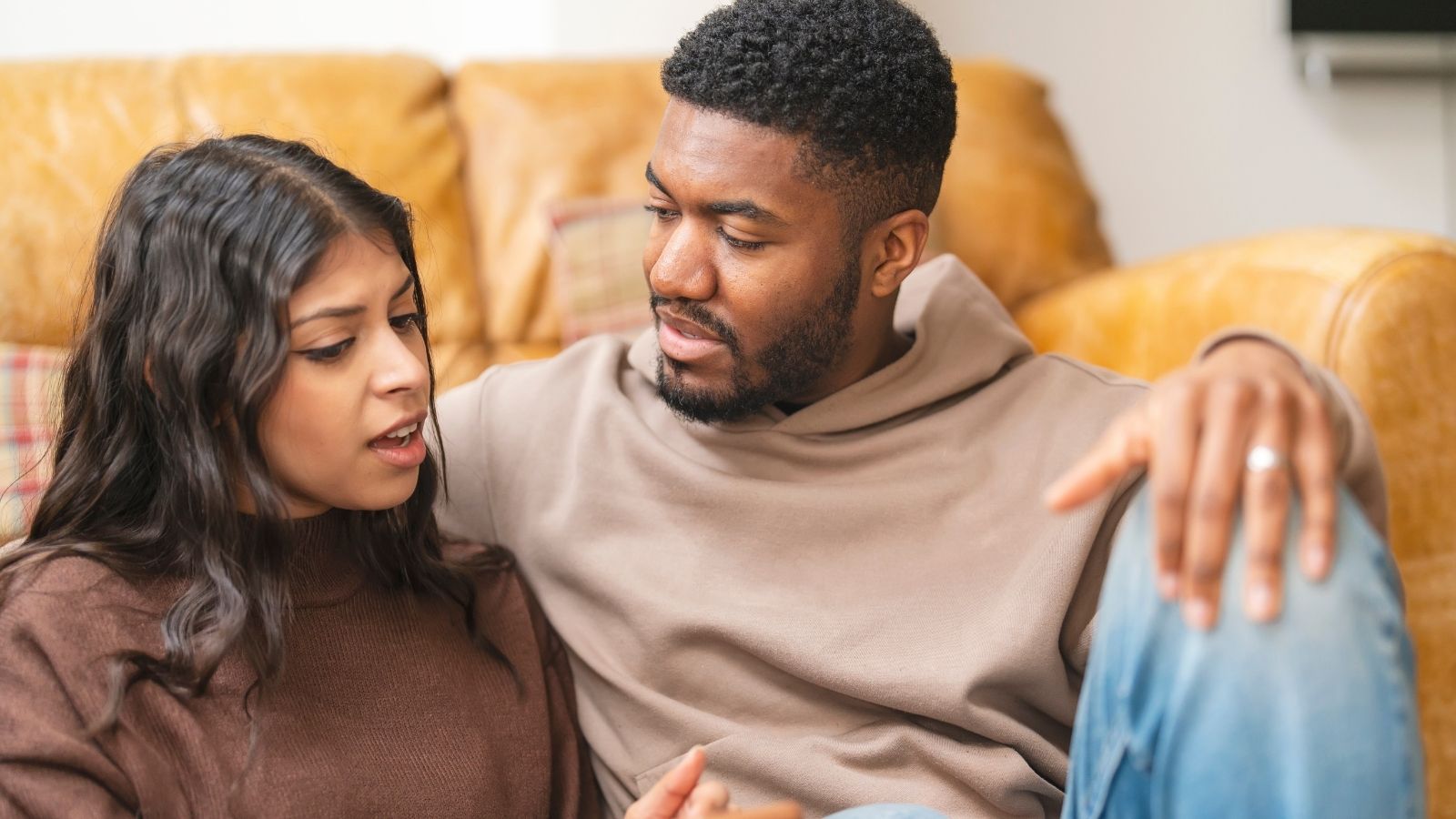 e Loaned His Brother $30,000 to Get on His Feet—Then Two Years Later His Wife Demanded the Promissory Note Be Enforced couple discussing something important