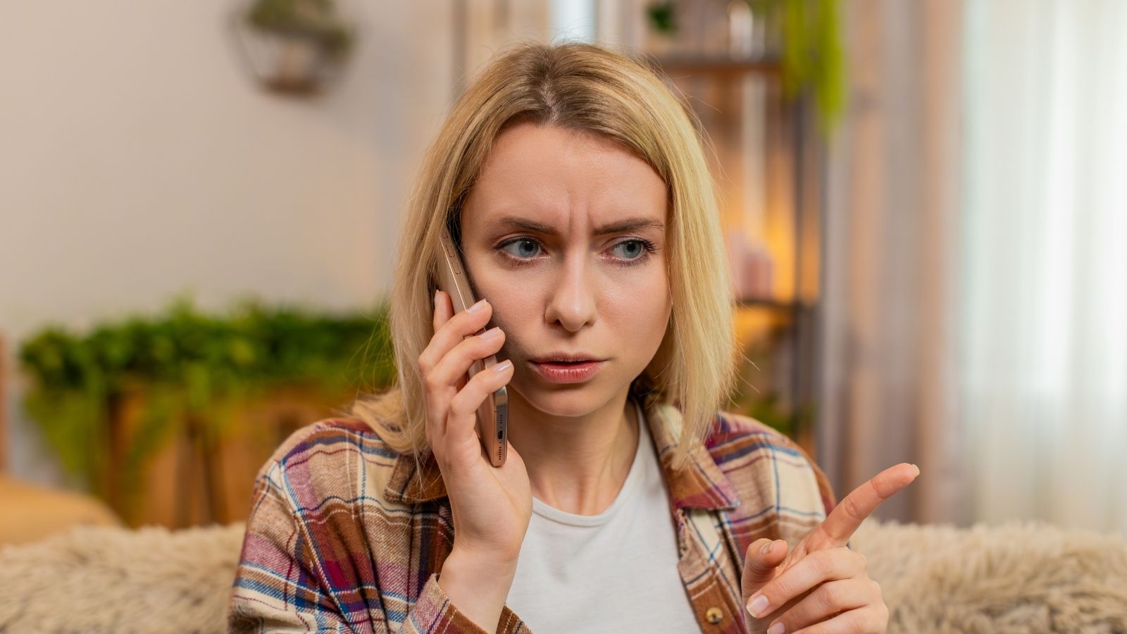 young woman talking on the phone
