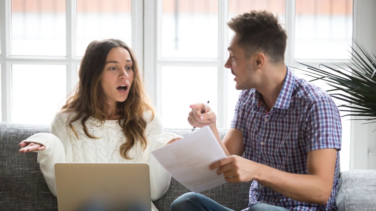 She Was Terrified of Bouncing Rent Checks—Then Discovered He Spent $1,200 a Month on Collectibles and Daily DoorDash couple arguing about money