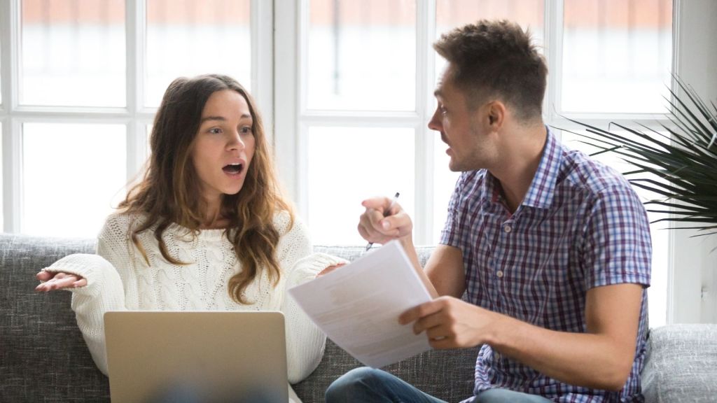 couple arguing about money