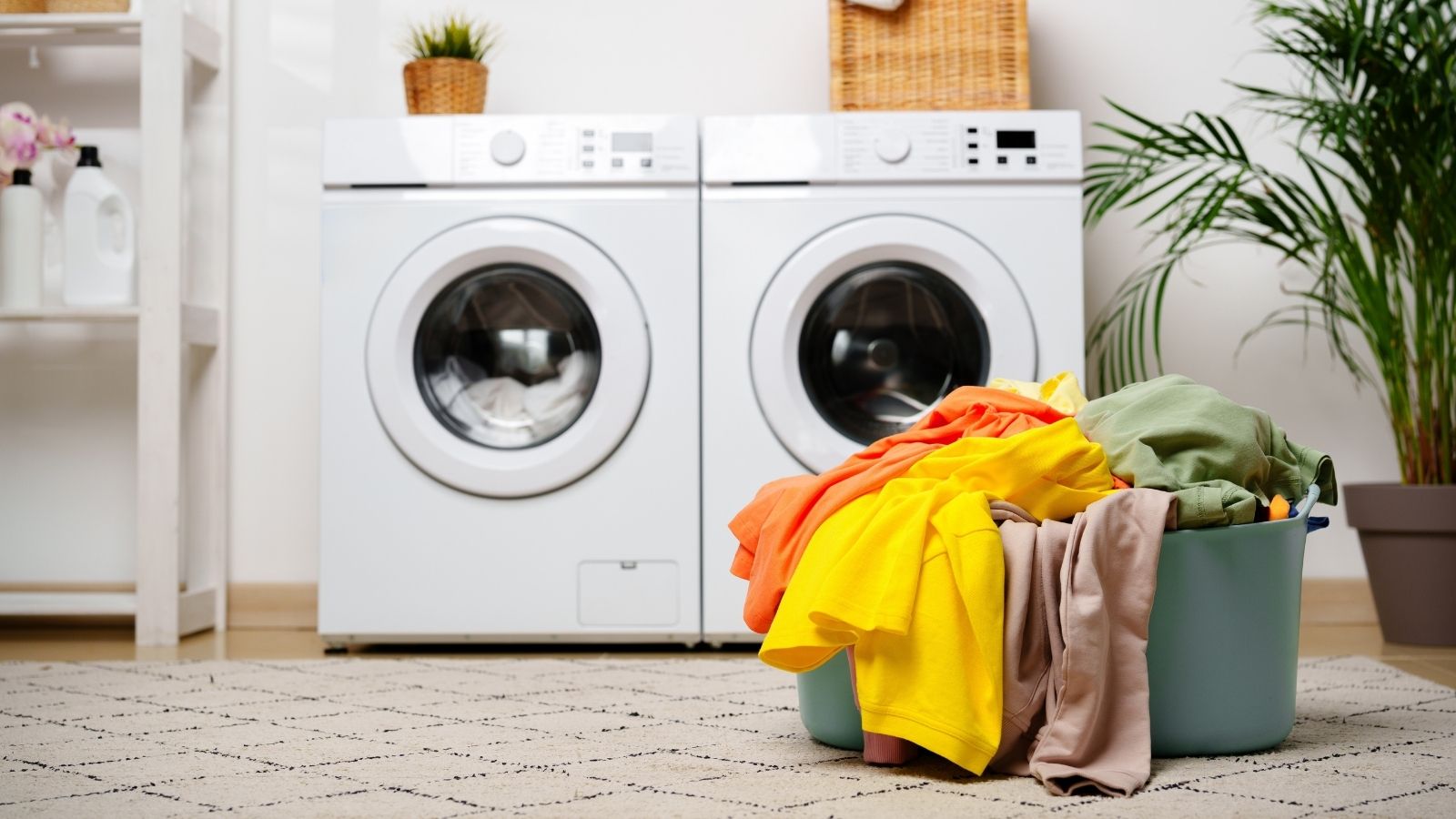 She Strictly Adhered to Their Shared Laundry Schedule—Then Her Neighbor Claimed Exclusive Rights to Weekends and Demanded First Priority full laundry basket next to a washer and dryer