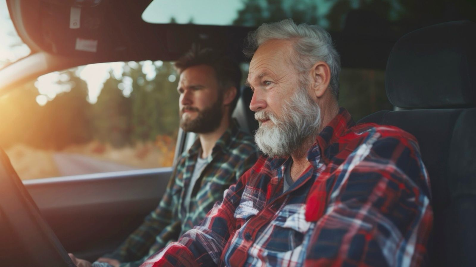 He Refused to Call His Absent Father Dad After 18 Years of Neglect — Now the Man Is Promising to Be Different Older man driving a car with a younger man in the passenger seat
