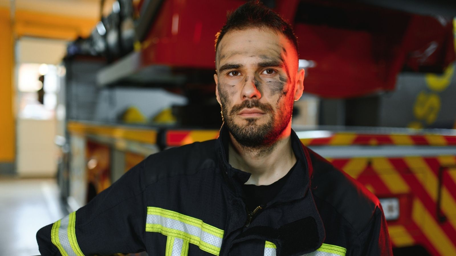 Volunteer Firefighter Responded to an Emergency With His Lights and Sirens On—Then His HOA Fined Him for Breaking Quiet Hours firefighter with a serious expression