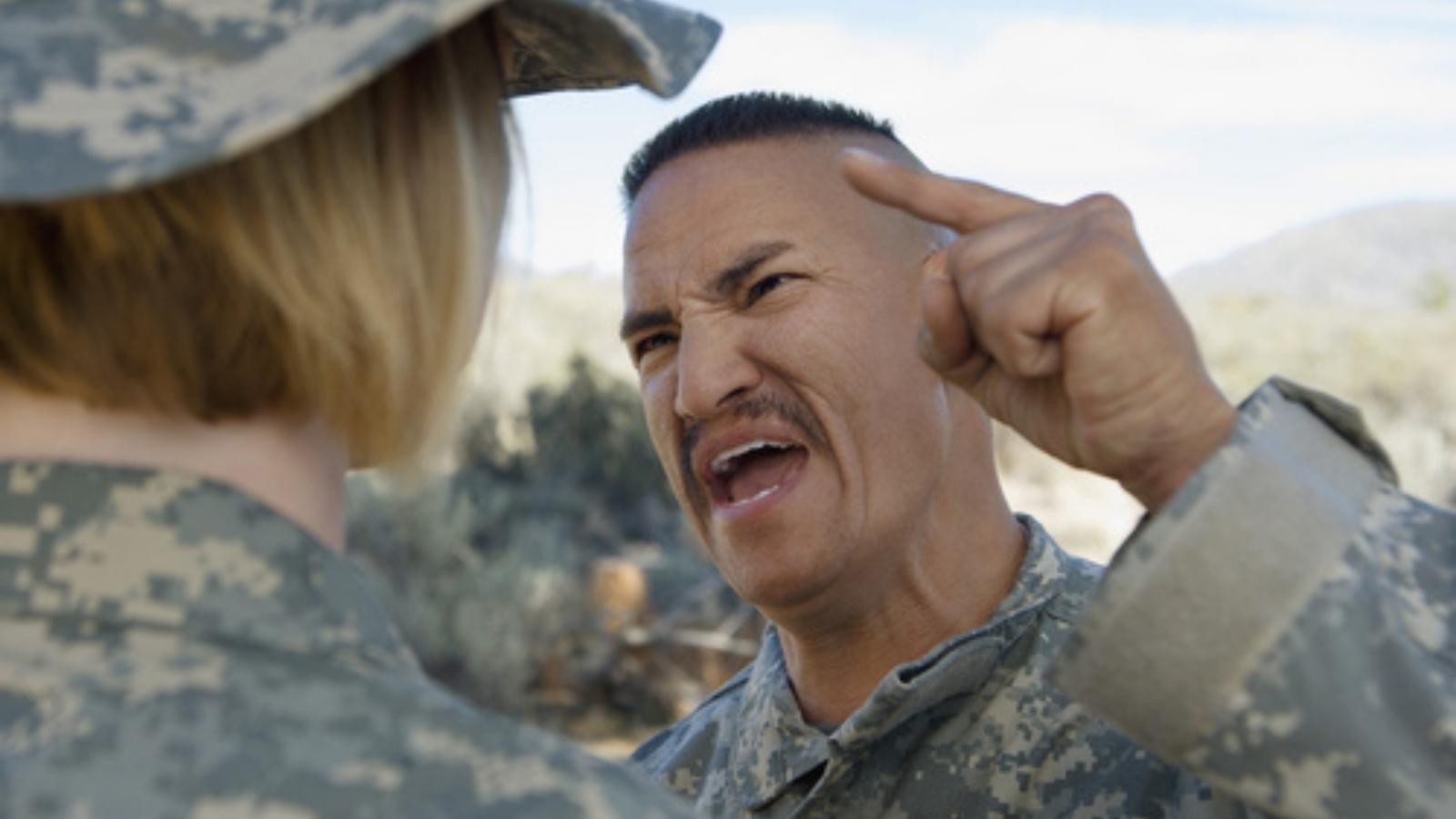 He Punched a Bowl of Chili to Act Like a Class Clown—So His Subordinate Forced Him to Hand Deliver the Incident Report to the CO Military guy yelling