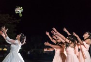 15-Year-Old Reluctantly Joined The Bouquet Toss At A Church Wedding, But She Was The One Who Caught It