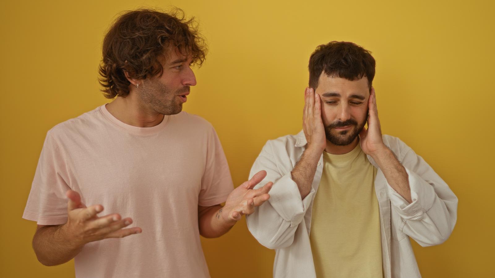 two men having a talk