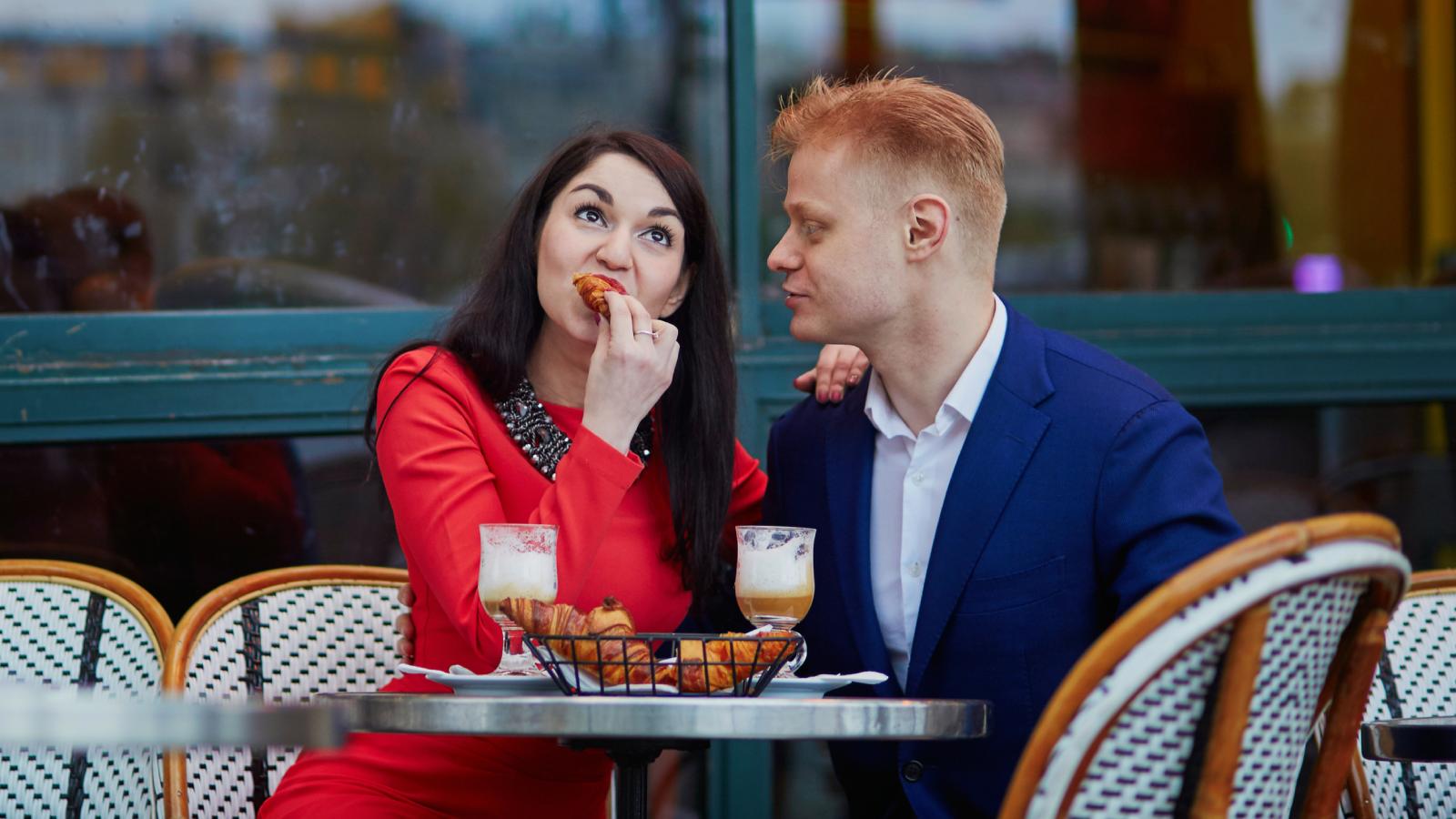 couple eating a meal