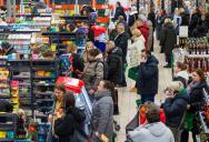 A Man Cut In Front Of A Whole Line Of Grocery Store Customers, Claiming His Wife Had Been Holding His Spot
