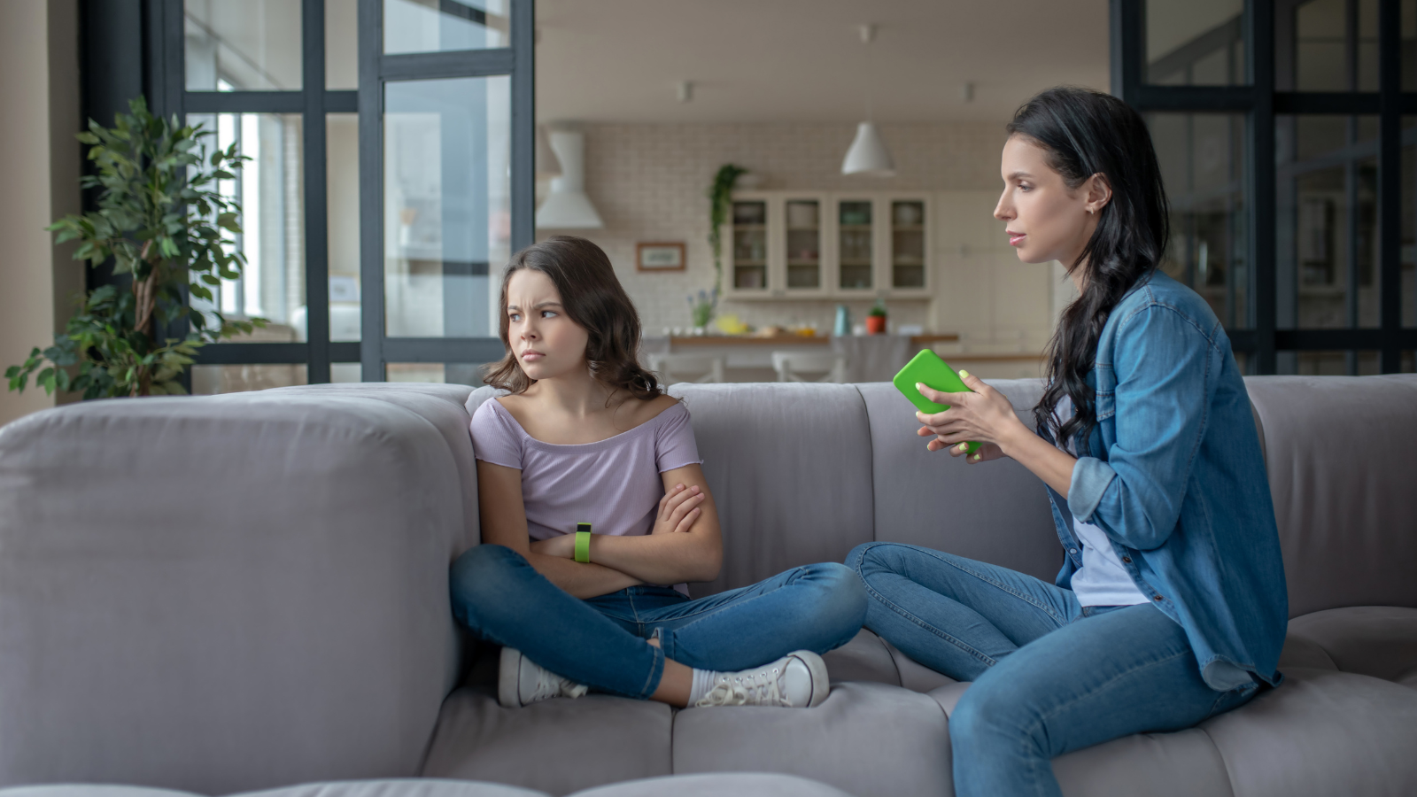 teenage girl argument with her stepmom