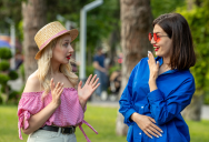 He Was At The Park With His Younger Brother When He Noticed A Group Of Women Talking About Them