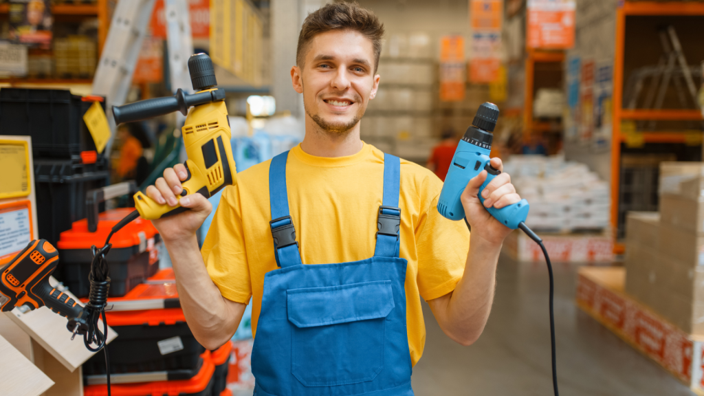 Young Man Helped A Stranger At Home Depot Without Hesitation, Then The Person He Assisted Realized He Didn’t Even Work At The Store young man in orange shirt hardware store