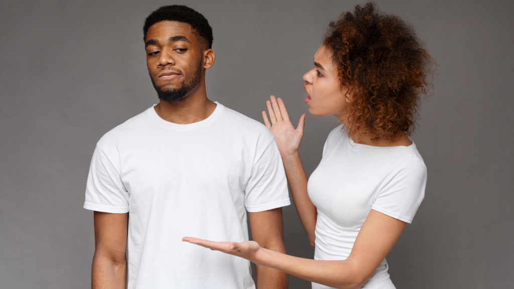 Brother Kicked His Sister Out Of His Hotel Room After A Heated Argument, But Now The Rest Of The Family Blames Him For Ruining The Trip young woman arguing with her brother