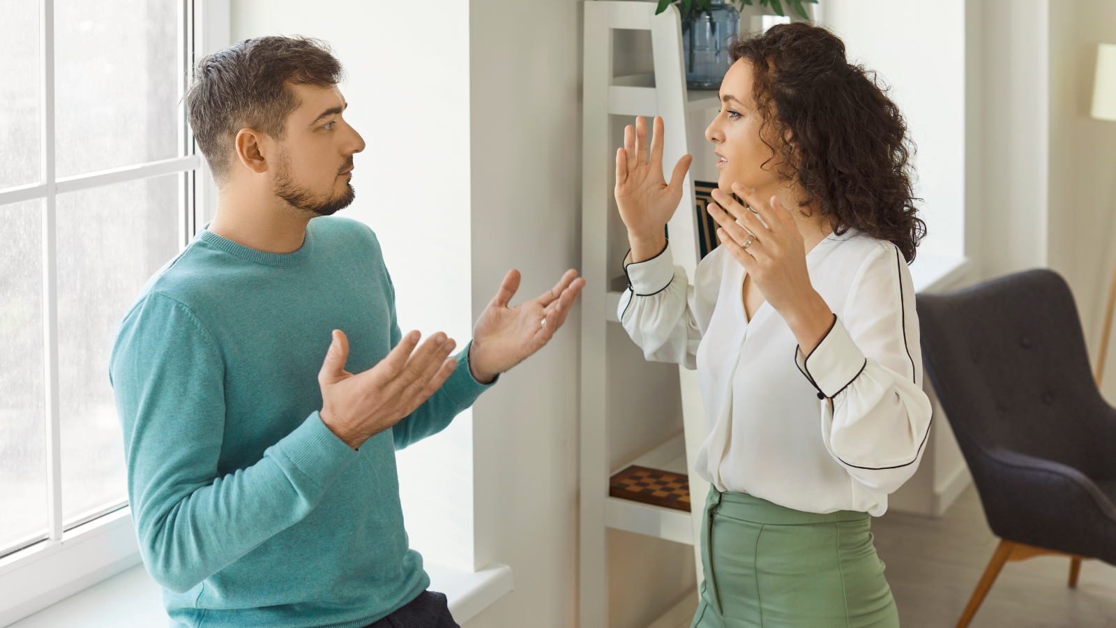 One Sister Inadvertently Revealed Her Brother’s Darkest Secret During A First Meeting, And The Awkward Discovery Quickly Ruined The Whole Event young woman frustrated with man