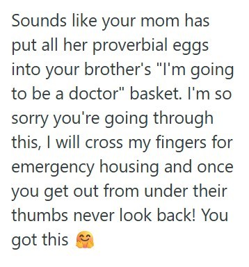 Comment 2 47 Woman Sent Her Brother Money For The Brakes On Her Car, But His Angry Reaction Has Left Her Feeling Unsafe