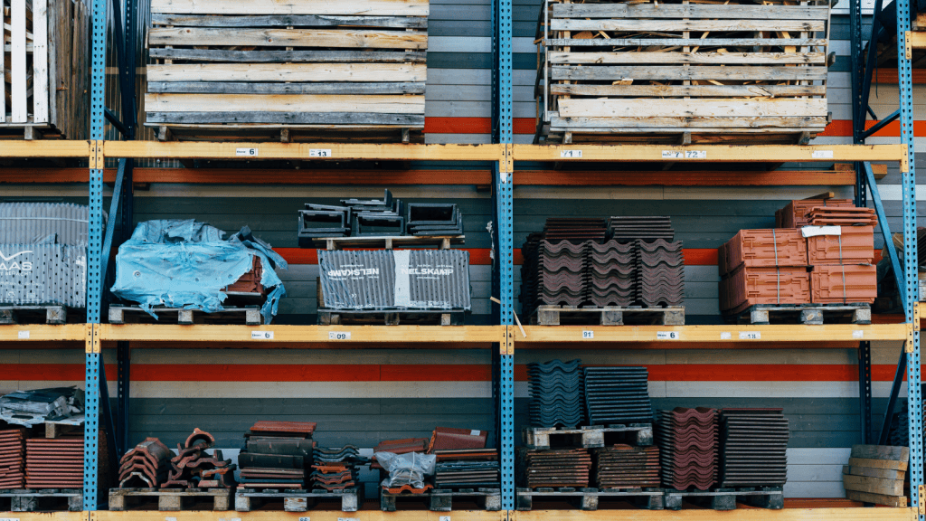 An aisle of a hardware store