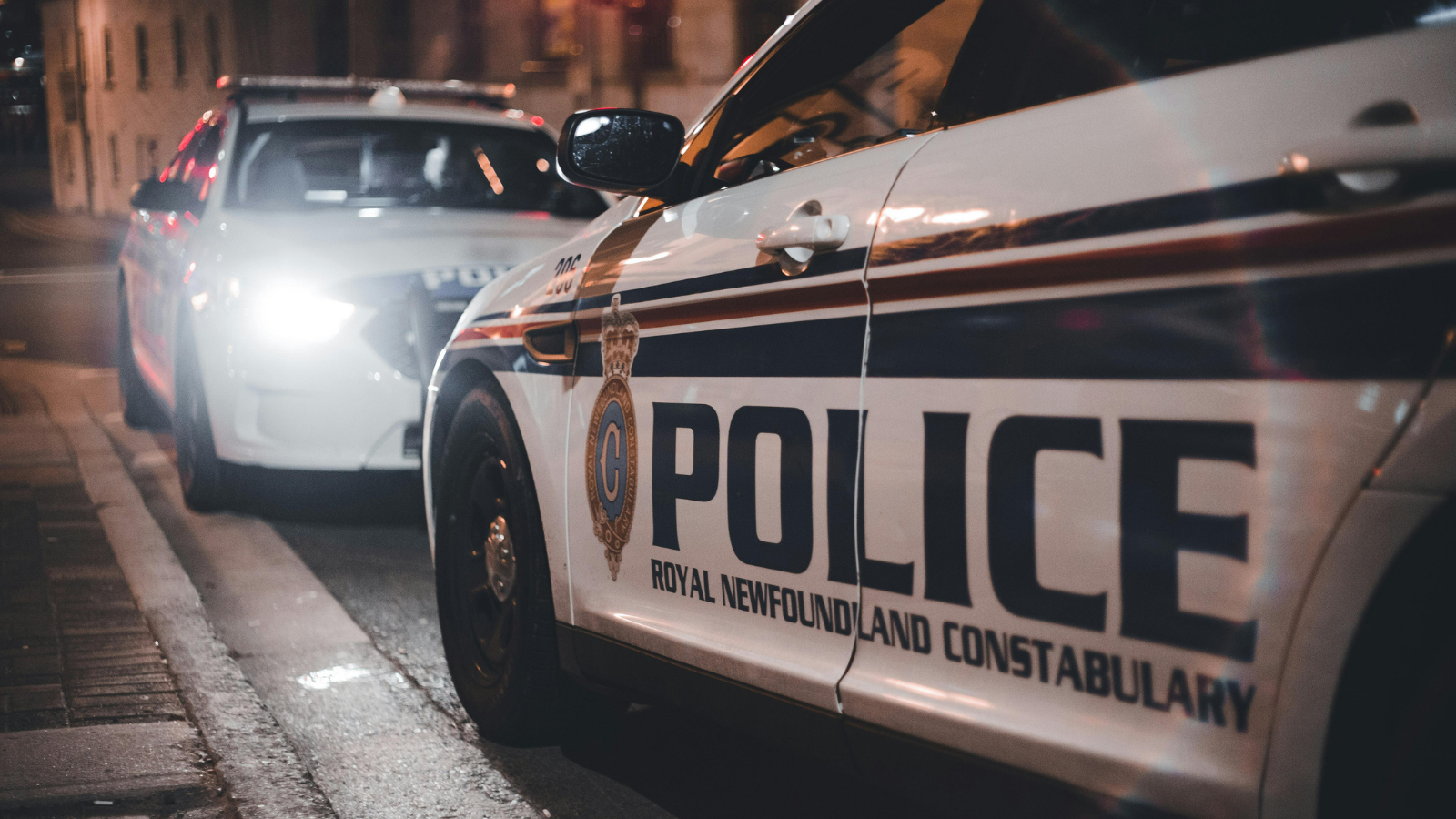 Two police cars