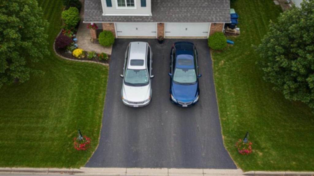 Parking in the driveway