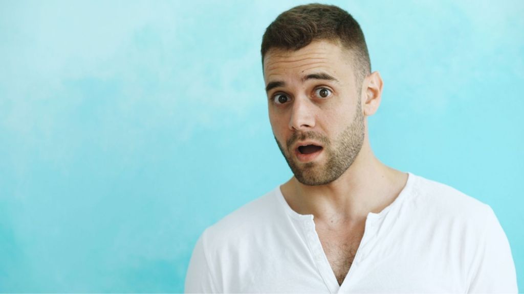 Shocked man can't believe what customer said