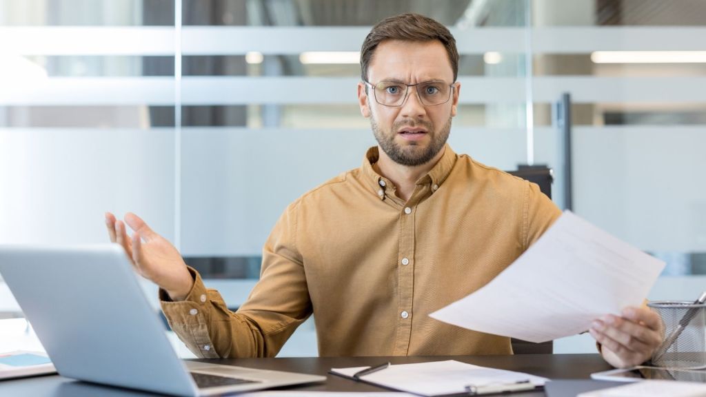 frustrated businessman