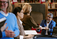 Bookstore Shopper Joined A Long Line Expecting To Check Out, But Eventually Realized Everyone Was Waiting To Meet An Author Instead