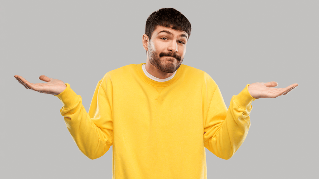 New Landlord Recently Bought An Apartment Building, But He Refuses To Let His Homeless Friend Move In Without Paying Rent man shrugging funny face