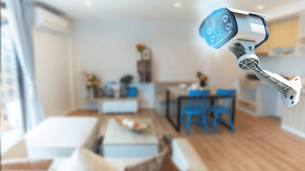One Apartment Dispute Escalated When A Dog Camera Stopped Feeling Like Pet Monitoring And Started Looking More Like A Way To Spy On Conversations security camera in college apartment living room