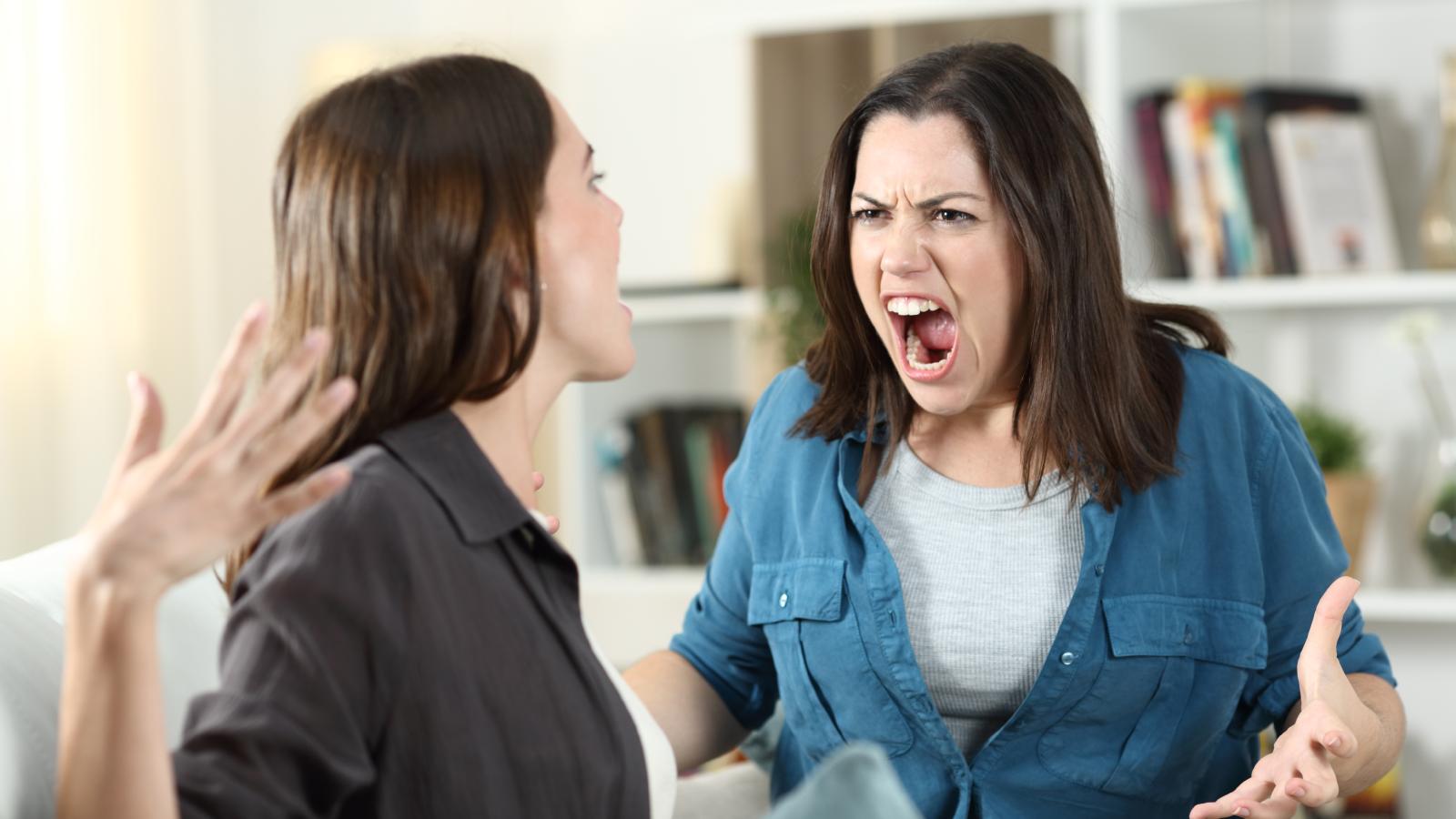 She Accounted for Every Minute Outside—Until Her Roommate Demanded Live Location Sharing two women having an argument